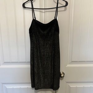GBX Black Slip Mini Dress Spaghetti Strap Sleeveless Size M